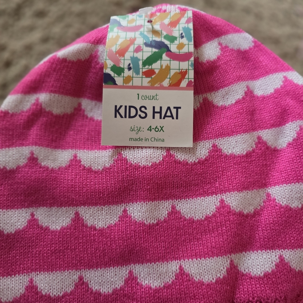 Pink + White hat - Picture 3 of 3